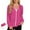 Hot Pink, variant on EchfiProm Zip-up Waterproof Jackets for Women Lightweight Blue Cycling Hooded Windproof Packable Outwear