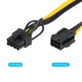 thumbnail image 4 of Unique Bargains PCIe Cable 6 Pin Female to 8 Pin (62) Male PCI Express Power Adapter Cable GPU Power Supply Cable 220mm, 2pcs, 4 of 5