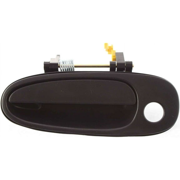 Exterior Door Handle Compatible with 1993-1997 Toyota Corolla Front, Driver Side Textured Black