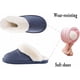 thumbnail image 4 of Pantuflas de mujer con espuma viscoelástica, suaves y sin cordones, forradas de gamuza y suela antideslizante, para interior y exterior., 4 of 5
