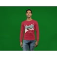thumbnail image 3 of Old Glory Mens Christmas Dachshund Dashing Through the Snow Long Sleeve T Shirt, 3 of 6