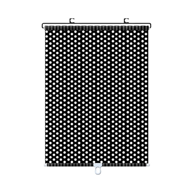 VBXOAE Retractable Car Sunshade Roller Blinds,17.72x49.21 Inch Size,Sun and Heat Protection for Cars,Offices,and Balconies,Lightweight PVC Material,Easy Installation with Suction Cups Black