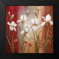 thumbnail image 2 of Nan 12x12 Black Modern Framed Museum Art Print Titled - Iris In Summer Rain, 2 of 5