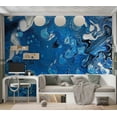 thumbnail image 2 of Abstract Wallpaper Wall Mural - Blue Stream, 2 of 6
