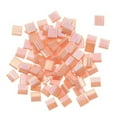 thumbnail image 2 of salmon ab opaque tila beads 7.2 gram tube by miyuki are a 2 hole flat square seed bead 5x5mm 1.9mm thick with .8mm holes, 2 of 2