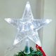 thumbnail image 2 of Decoración superior para árbol de Navidad, estrella de cinco puntas transparente con luz LED de 15CM, adornos navideños, 2023, 2 of 3