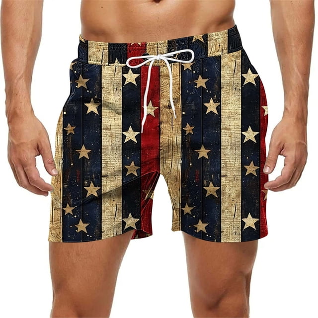 Kakii Mens Swim Trunks 5 Inch Compression Liner Beach Swim Shorts Bathing Suit Quick Dry 4-Way Stretch Pockets