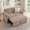 Brown, variant on Bonzy Home Modular Corduroy Sectional Sofa with Pull Out Sleeper, Convertible L-Shaped Couch, Free Combination Upholstered Sofa Bed for Living Room