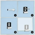 thumbnail image 4 of Kit de 12 Soportes Metálicos para Espejos, Clips para Espejos con Tornillos, Almohadillas de Goma, para Espejos, Herrajes Resistentes para Colgar Espejos., 4 of 6