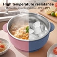 thumbnail image 3 of Feeding Bowl Stainless Steel Double Layer Rice Bowl with Suction Base BPA-Free Soup Bowl Double Handle Food Containers, 3 of 8