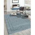 thumbnail image 2 of Tapis Gris Élégant Fait à la Main Transitionnel Uni Lori Baft, 2 of 8