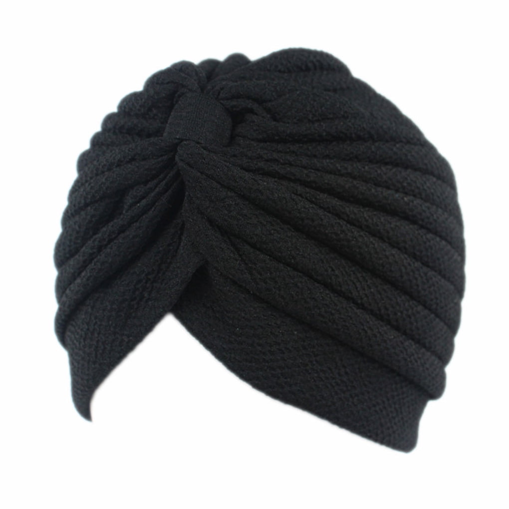 2-Pack Crystal Pleated Chemo Hats For Women - Stretchy Beanie Headwrap Turban For Hair Loss, Alopecia, Cancer - View #3