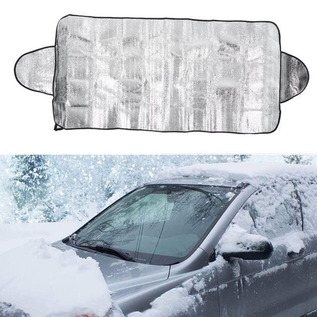 Windshield Cover, Rain Snow Frost Block Portable Windshield Sun Guard Durable For Summer Winter For Cars Trucks SUVs