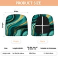 thumbnail image 3 of Teal Gold Marble Seat Covers for Dining Room Chairs Set Of 4,Stretch Printed Washable Chair Seat Cover with Elastic Ties and Button,Removable Waterproof Couch Cushion Covers, 3 of 6