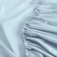 thumbnail image 6 of Serta Simply Clean 4-Piece Antimicrobial Solid Bed Sheet Set, Full, Light Blue, 6 of 10