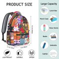 thumbnail image 6 of Pioneer Flower Backpack for School,Cute School Bag,Schoolbag with Adjustable Shoulder Straps & Padded Back,15.3"x11"x7.1"., 6 of 6