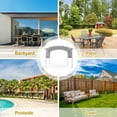 thumbnail image 5 of COOS BAY 11.4 x 11.4 Outdoor Retractable Patio Pergola Heavy-Duty Steel White Pergola with Sun Shade Canopy, Gray, 5 of 6