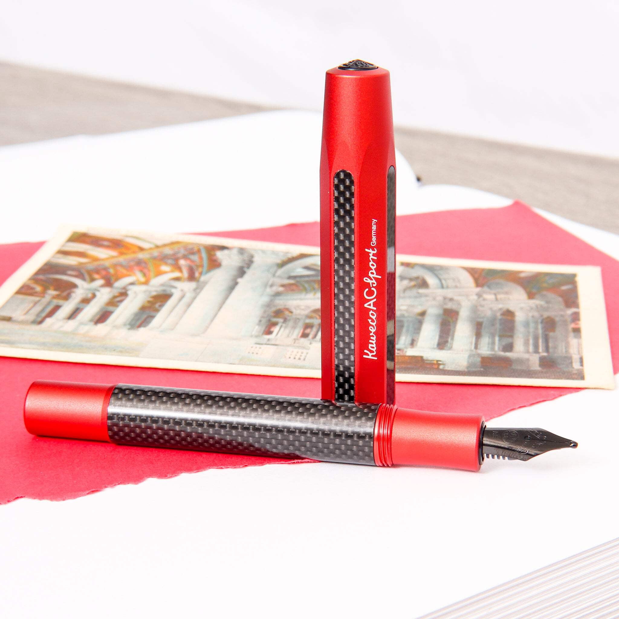 Kaweco AC Sport Red Fountain Pen - Extra Fine