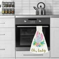 thumbnail image 5 of 2 Pcs Hanging Towels, Dish Towels Head of Grey Elephant in Flowers Absorbent Hand Towels with Hanging Loop Washcloth for Bathroom Kitchen, 5 of 6