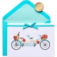 thumbnail image 1 of Papyrus Wedding Card (Tandem Bike), 1 of 5