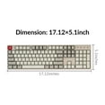 thumbnail image 3 of Keychron C2 Clavier Mécanique Filaire Compatible avec Mac, Interrupteur Rouge Keychron, 104 Touches Touches ABS Rétro Touches de Couleur Clavier de Jeu pour Windows, USB, 3 of 8