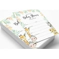 thumbnail image 2 of Inkdotpot Set Of 30Safari Jungle Animals Baby Shower Invitations-Diaper Raffle Tickets And Baby Shower Book Request Cards Invites Its A Boy Its A Girl, 2 of 5