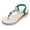 Dark Green, variant on Women's Sparkly Rhinestone Sandals Bohemian Jeweled Platform Wedge Heel Summer Dressy Flip Flops Thong Sandals