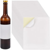 l 20 Sheet/80pcs Adhesive Wine Bottle Labels Custom Wine Label Stickers 3.9×4.9" White Blank Label Stickers Bottle Label