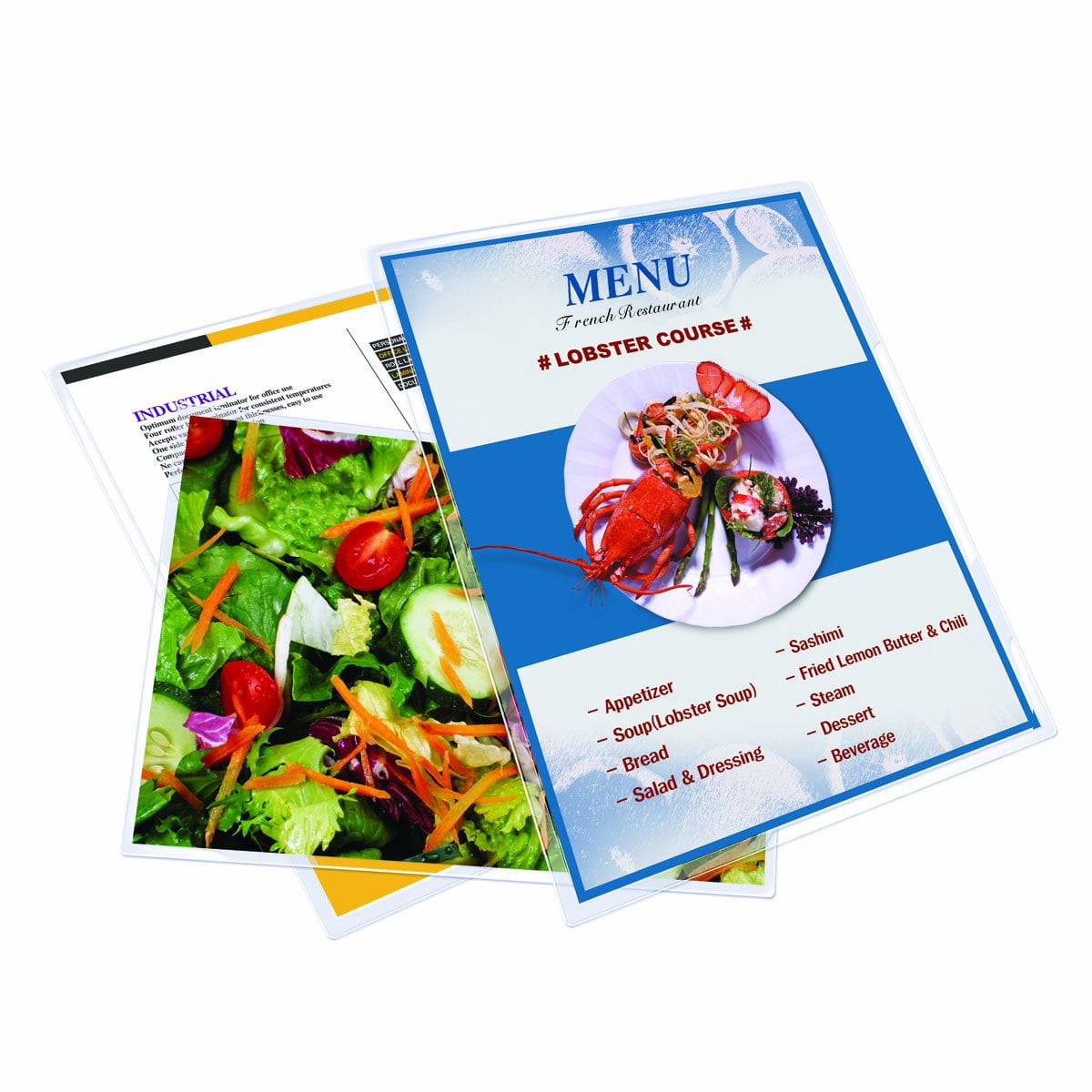 Menu Size - 12" x 18" - 7 mil - 50 Pack - Thermal Laminating Pouches