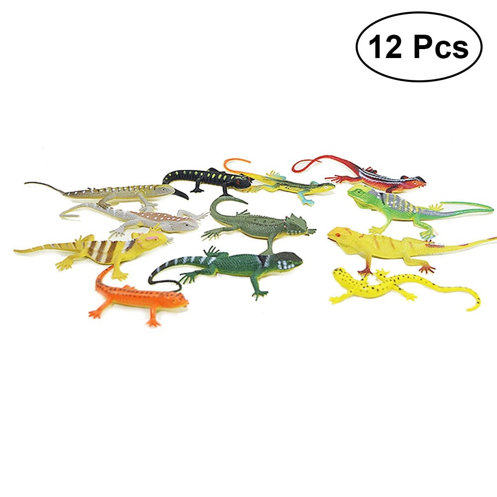 Fake lizard 12Pcs Artificial Fake Lizard Practical Jokes Props