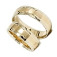 thumbnail image 5 of Pompeii3 Gold Matching His Hers Two Tone Wedding Ring Band Set, 5 of 5
