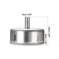 thumbnail image 2 of Uxcell 70mm Diamond Glass Hole Saw Core Drill Bit Nickel Plated 1 Pack, 2 of 5