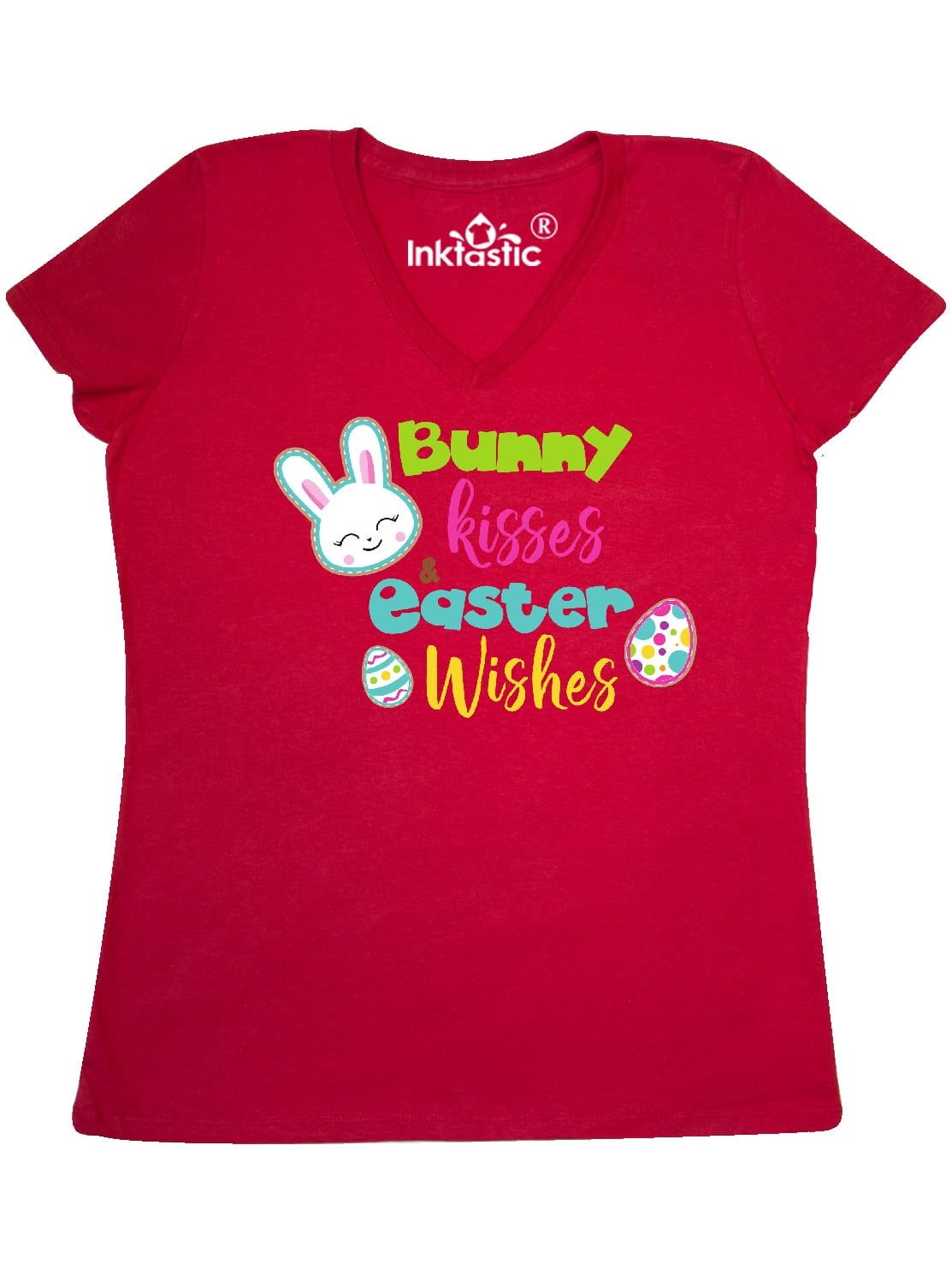 inktastic Easter Bunny Kisses and Easter Wishes in Pink Toddler T-Shirt