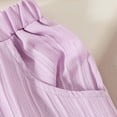 thumbnail image 6 of NIEWTR Girls Summer Toddler Outfits Sleeveless Top + Cuffed Shorts 2 Piece Casual Set(A-Purple,12-18 Months), 6 of 6