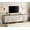 Rustic White, variant on WAMPAT TV Stand for 100 Inch TV, 4-in-1 TV Console Table for 75/80/85/90 Inch TV, Farmhouse Entertainment Center with Charging Station, Kitchen Sideboard Buffet Cabinet for Dining Room, Beige