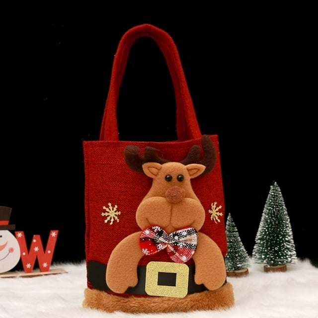 TIELUTT Exquisite Design with 3D Santa Cute Deer and Snowmen the Four Designs Fruit and Vegetable Wash Can Storage for Refrigerator Glass Food Storage Container Potato Container Containers to Keep Fo