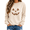 Khaki, variant on Dpjklzsn Women’s Halloween Pumpkin Sweatshirt, Glitter Jack O Lantern Graphic Crewneck Pullover, Long Sleeve Fall Casual Sweatshirt Top
