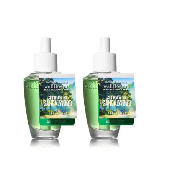 Bath And Body Works 2 Home Wallflowers Plug Airfreshener Refill Bulbs Nbsp Citrus Sandalwood Walmart Com Walmart Com