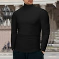 thumbnail image 3 of Men's Winter Warm High Collar Thermal Underwear - Long Sleeve Basic Pullover Top for Daily Wear, 3 of 6