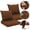 Brown, variant on JOVELL All-Weather Outdoor Chair Cushions Set of 2, 19"×19"×4" Thick High-Density Memory Foam Deep Seat Cushion, Waterproof & Fade Resistant Patio Furniture Cushions, Gray, 1Pack