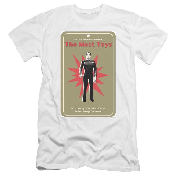 Star Trek Tng Season 3 Episode 22 Premium Canvas Adult Slim Fit 30/1 T-Shirt White