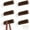 Black Walnut, variant on QUMENEY 6PCS Wooden Coat Hooks for Wall, Wood Wall Hat Hook for Closet Bedroom Bathroom Entryway, Modern Wood Pegs Single Coat Rack Hooks for Hanging Clothes Coats Hats Towels (8CM/3.15in) (Black)