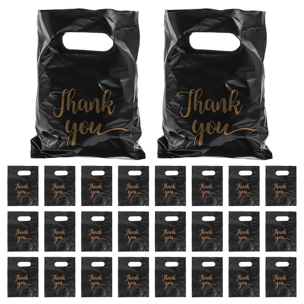 100pcs Thank You Merchandise Bags Retail Shopping Bags Thank You Bags for Small Business