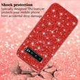 thumbnail image 4 of Compatible with Samsung Galaxy S10 Case, Glitter Sparkly Samsung S10 Phone Case with Slim Silicone Shockproof Protective Bumper Cover for Cute Girls Women (Red), 4 of 14