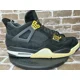 thumbnail image 2 of Jo r-dan 4 Retro Royalty 2017 Gold White Suede Black 307497-032 Men’s Size 14, 2 of 6