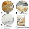 thumbnail image 3 of Designart "Subtle Gold Accents In Minimalism II" Abstract Shapes Floater Framed Wall Art Living Room, 3 of 5