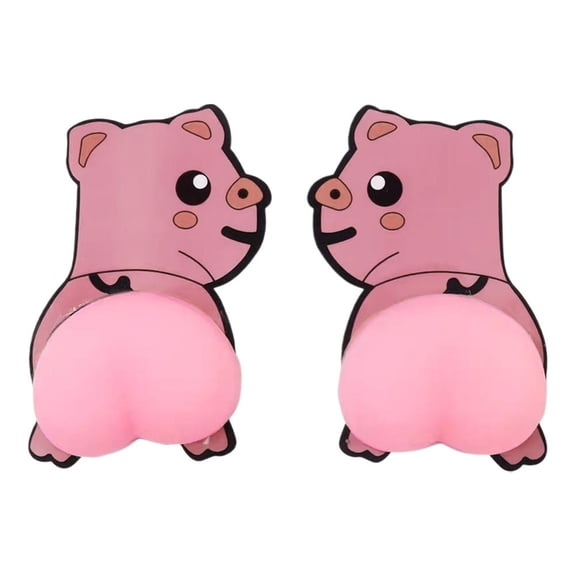 Anti-Scratch Door Protector, Cute Cartoon Butt Car Sticker, Anti-Scratch Funny Cute Soft Butt Bumper Strip