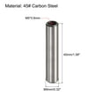 thumbnail image 2 of Unique Bargains M5 Internal Thread Dowel Pin 10 Pack 8x40mm Chamfering Flat Carbon Steel Cylindrical Pin, 2 of 5