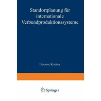 Gabler Edition Wissenschaft Standortplanung Für Internationale Verbundproduktionssysteme, (Paperback)