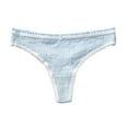 thumbnail image 6 of vigerkar Women's Cute Cotton Thong Underwear, Panties for Women (Blue, L), 6 of 6